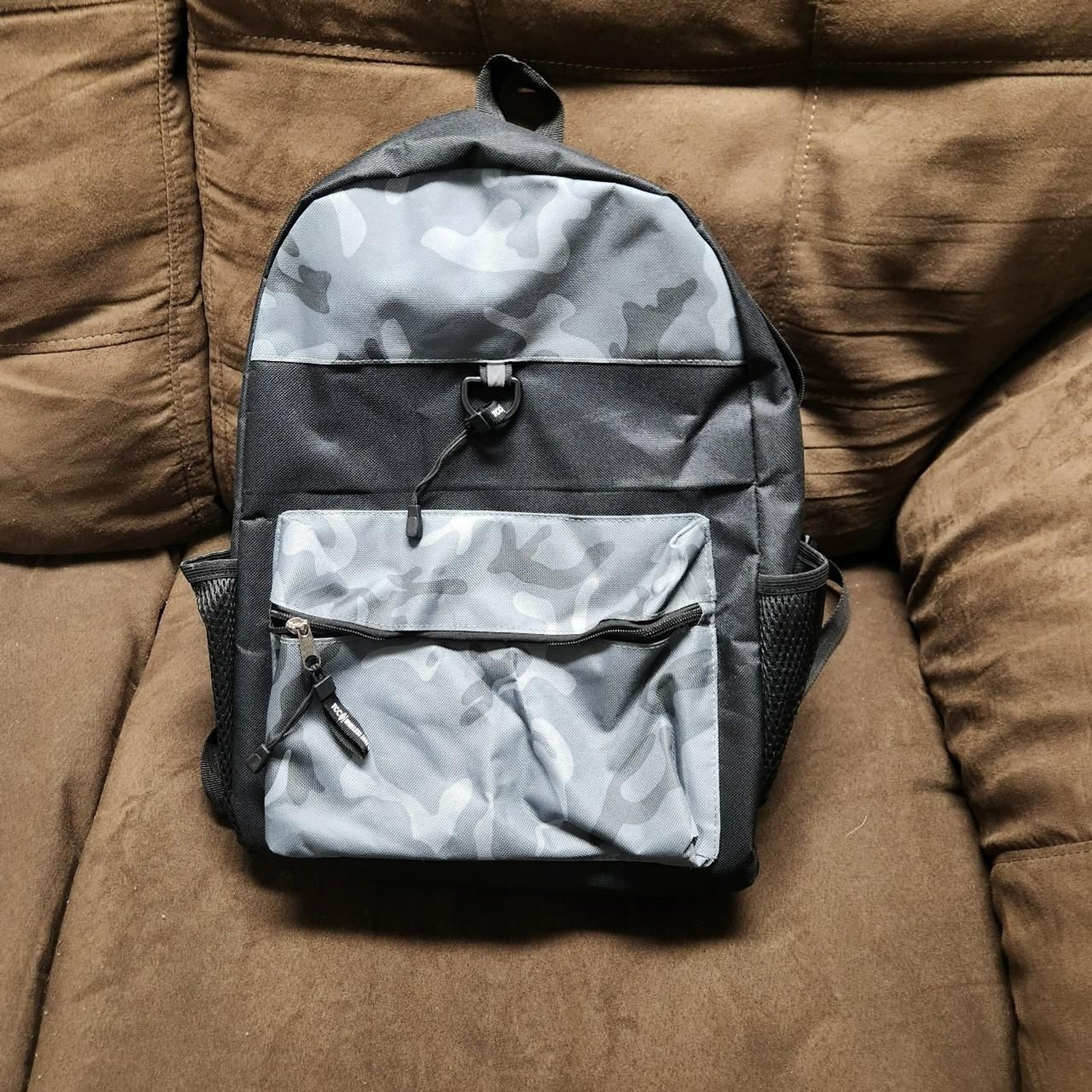 Unbranded Black and Grey Camo Back-Pack