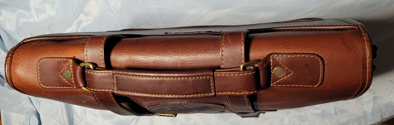 Orvis Leather Briefcase / saddle bag