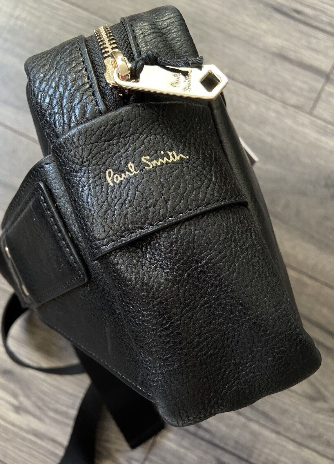 PAUL SMITH BLACK LEATHER DREAMER BUM BAG WAIST PACK RETAIL €590 BNWT
