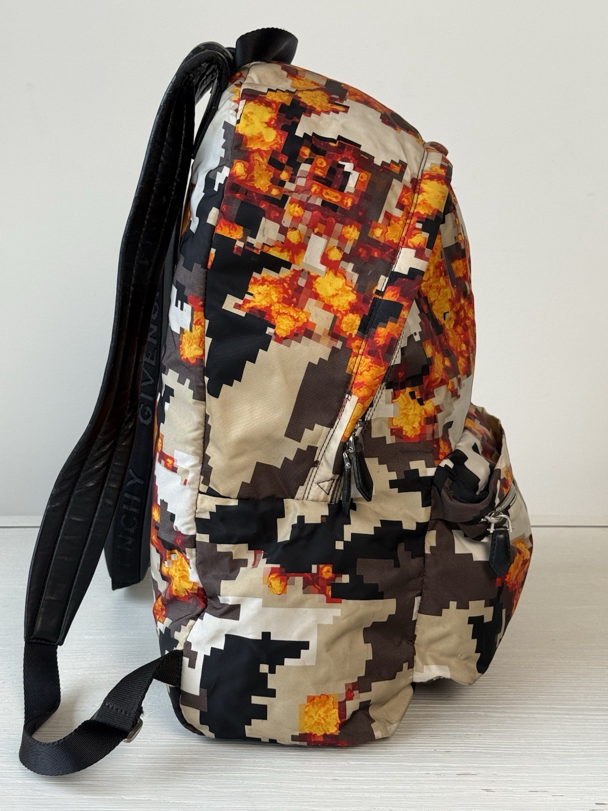 Givenchy Paris Multicolor Backpack Men’s Orange Black