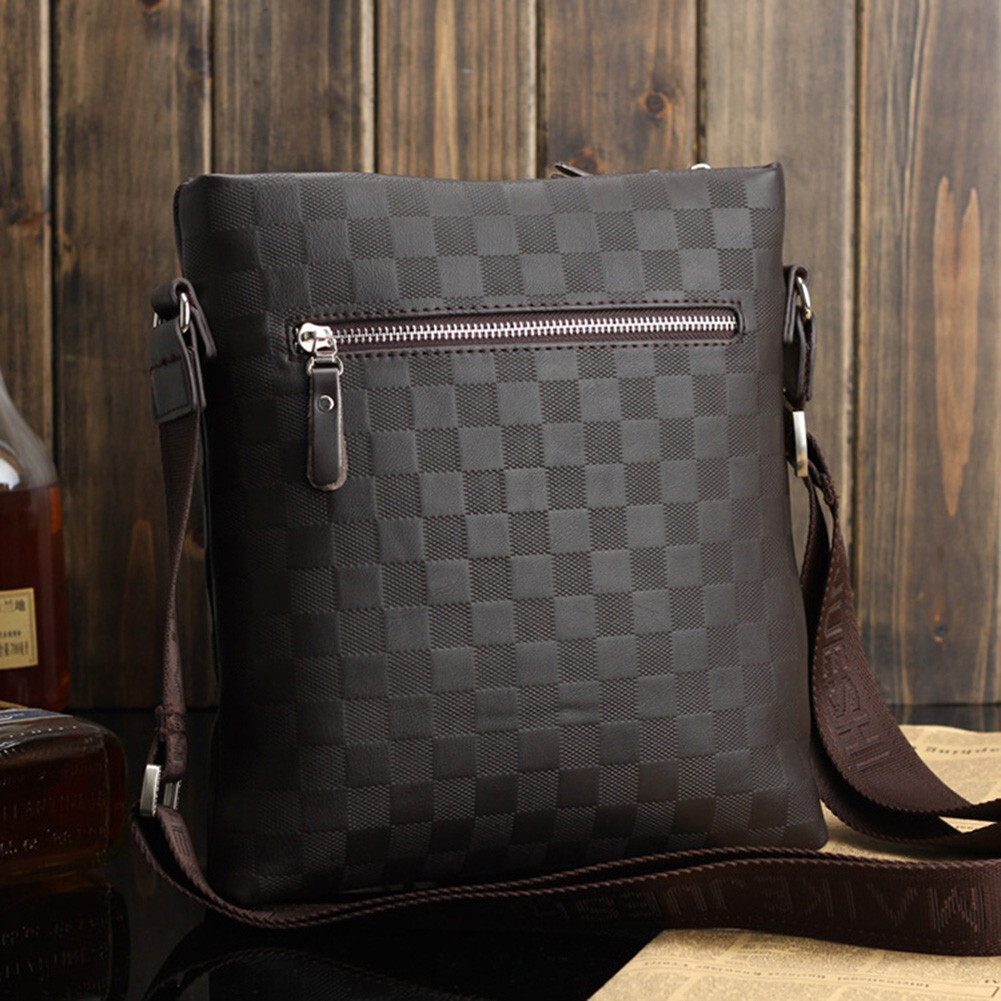 Men’s Leather Crossbody Messenger Shoulder Bags Handbag Satchel Casual Day Bag