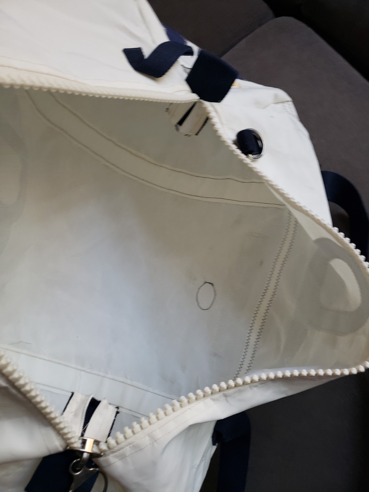 Quba Sails Sailcloth Barrel LARGE Duffle Bag RARE! Cutty Sark Scotch Whiskey