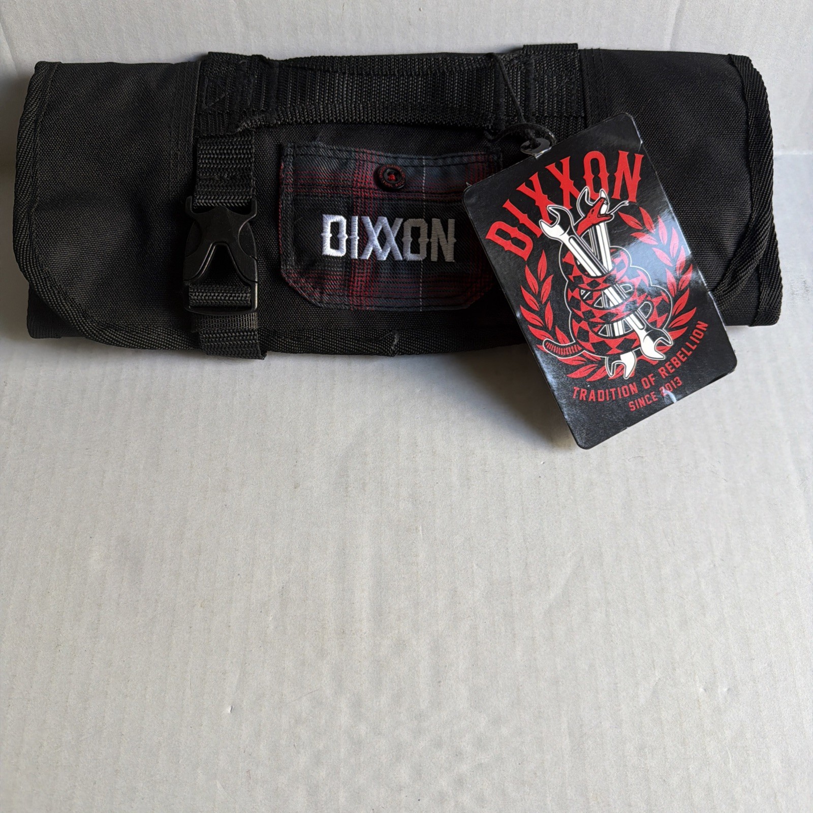 Dixxon Flannel Tool Bag New! Roll Up Plaid Tradition Of Rebellion Since 2013 NWT