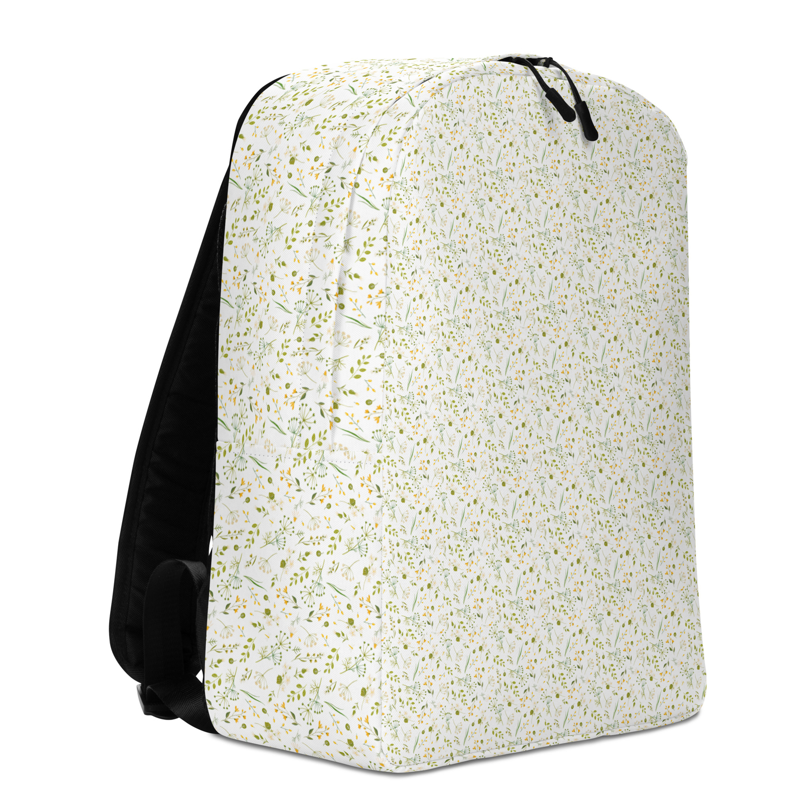 Minimalist Backpack Beautiful Floral Pattern