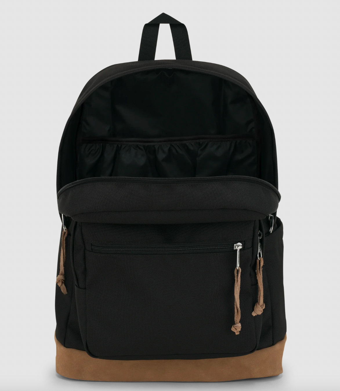 New JanSport Right Pack Backpack Black Suede Bottom School Laptop Bag One Size
