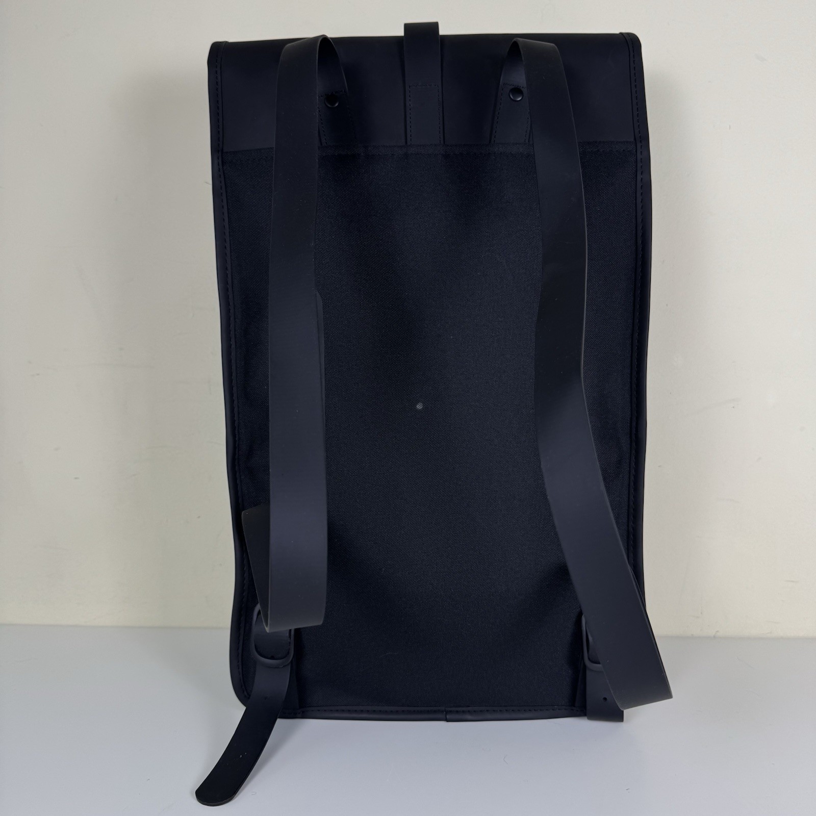 RAINS Waterproof Backpack Black Matte Minimalist Laptop Bag