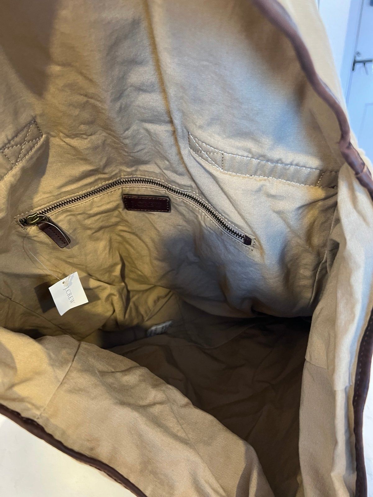 VTG J Crew Crossbody Mailbag Leather Bottom – New with Tag, Abingdon