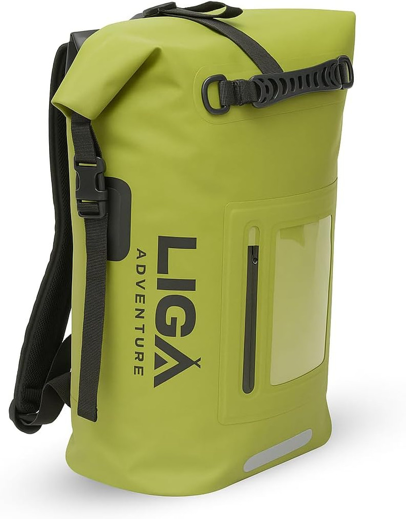LIGA Waterproof Duffel Bag Backpack, 30L Heavy Duty Roll-Top Closure Travel Back