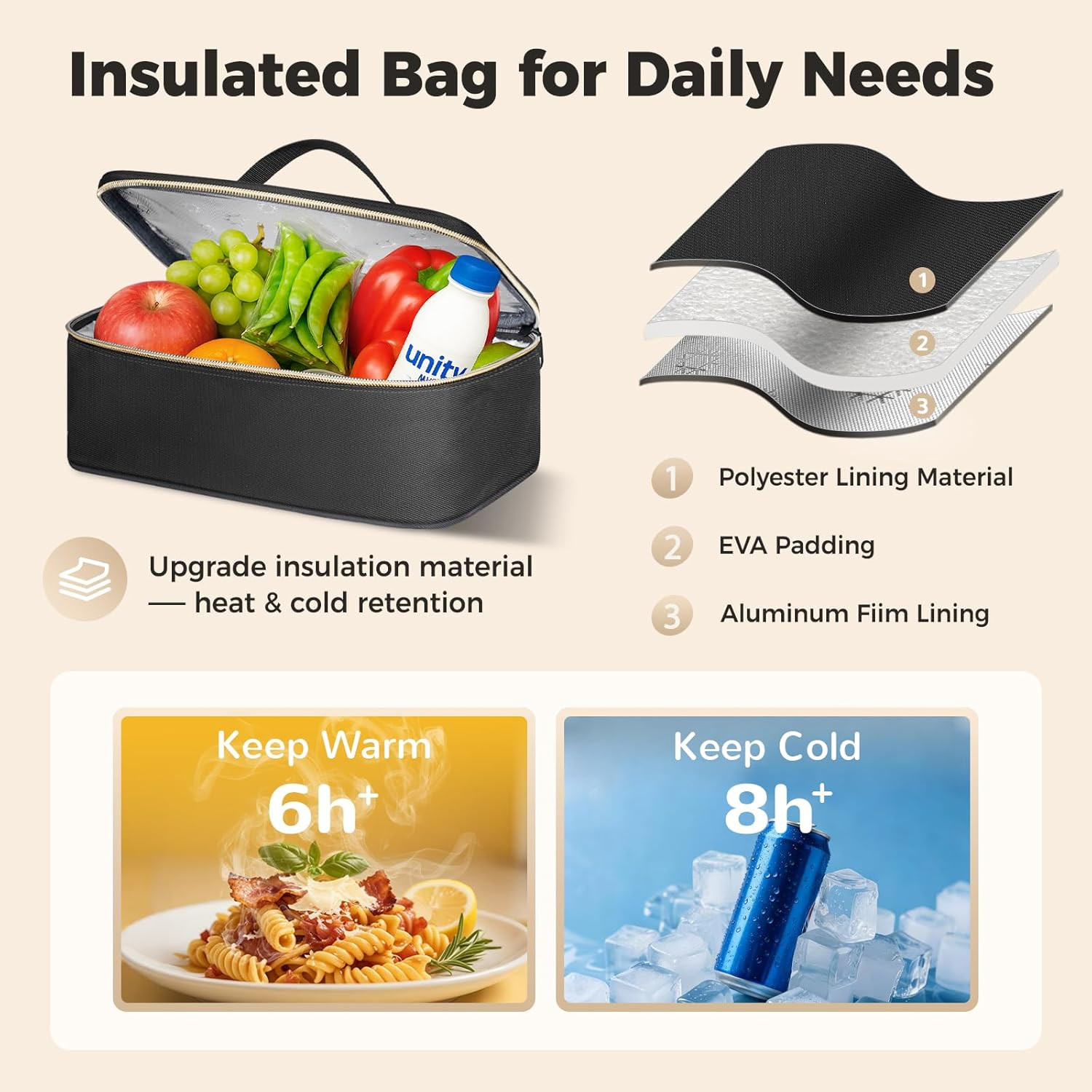 Rolling Teacher Bag with Insulated Lunch Carrier & Dolly for Easy Transport