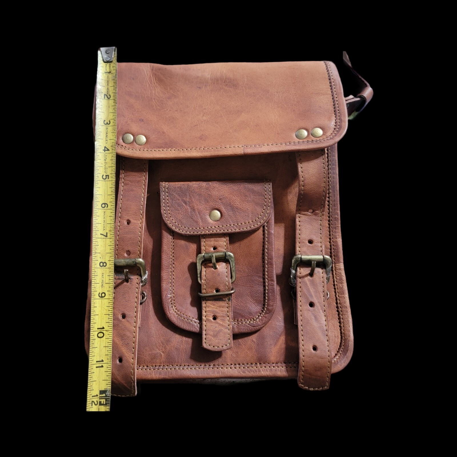 Handmade Men’s Vintage Leather Satchel Laptop Bag. Handmade By Cuero. New!!!