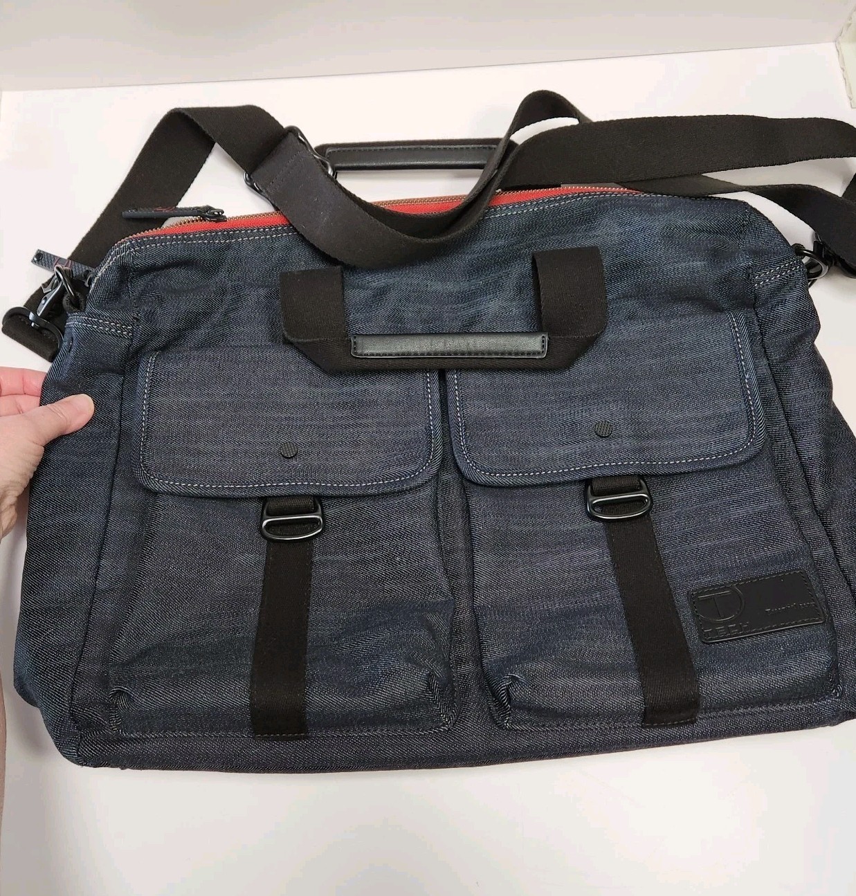 Tumi T Tech Denim Messenger Bag Essential Gear