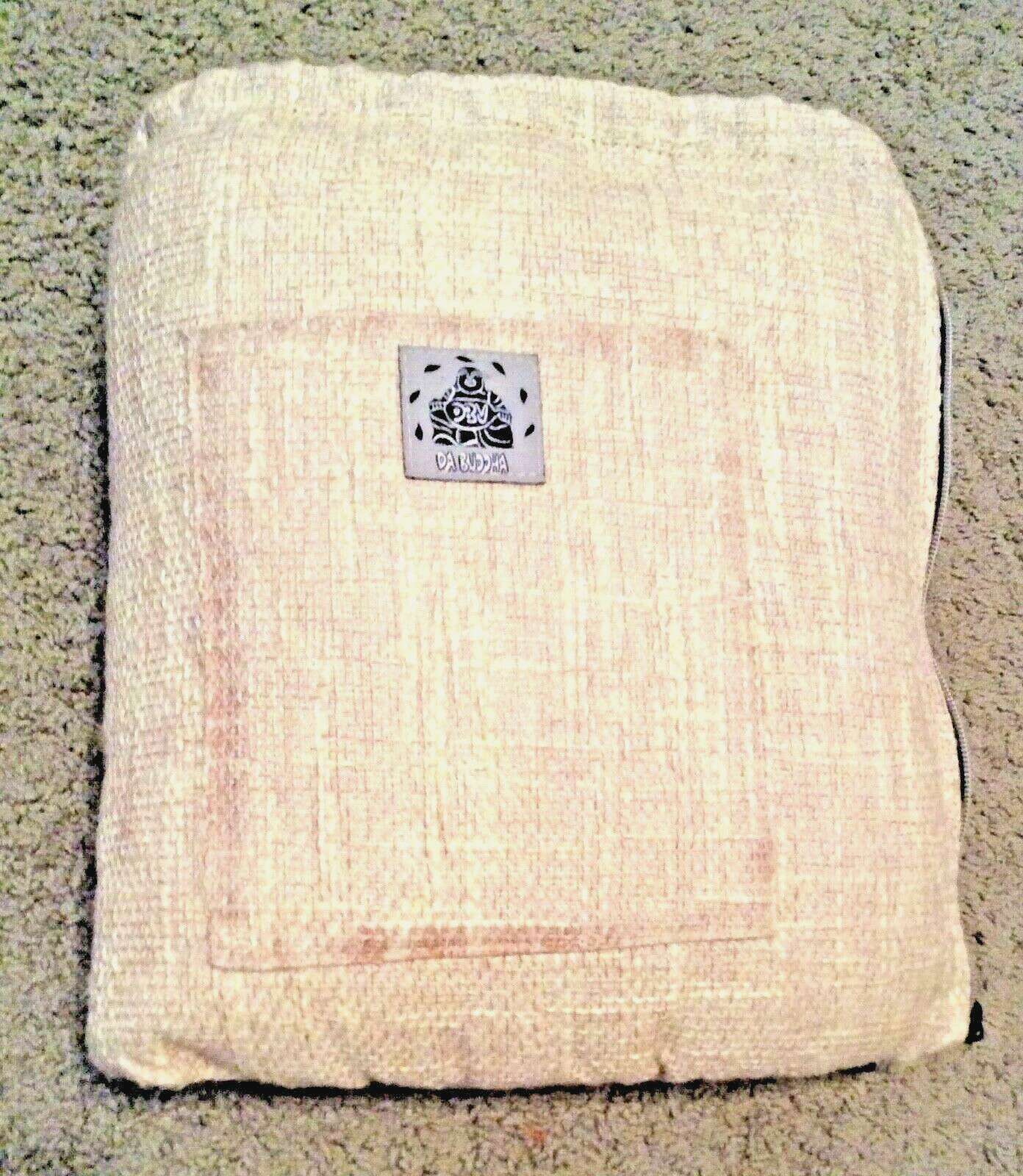 Da Buddha Pillowbag – Beigh Woven Exterior/Black Interior, New, without tags