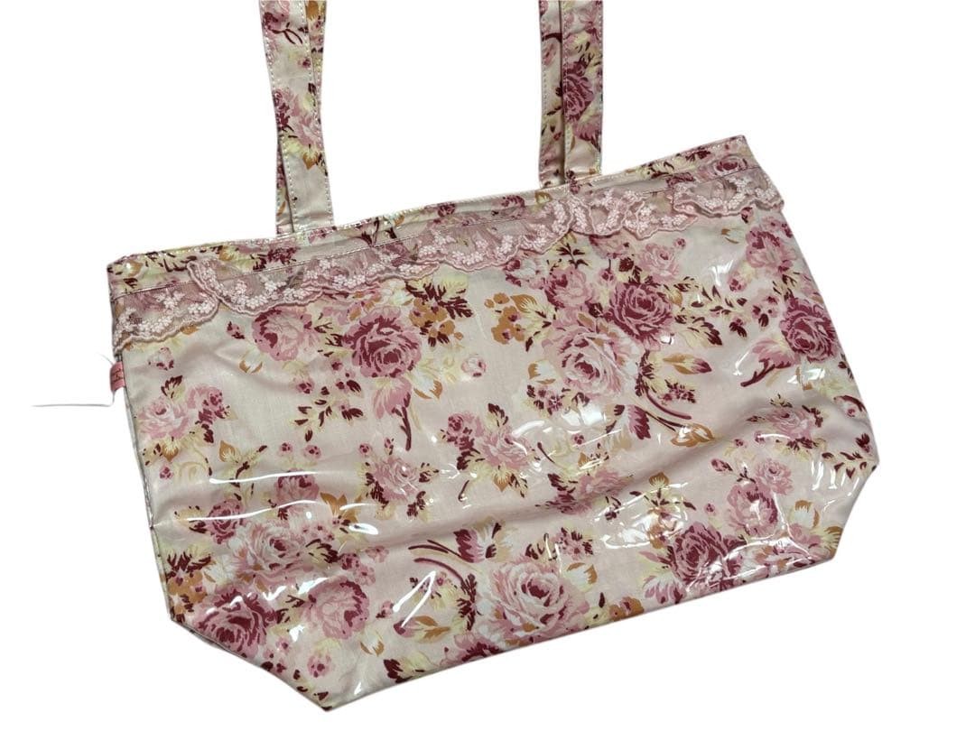 LIZ LISA tote bag floral pattern lace pink