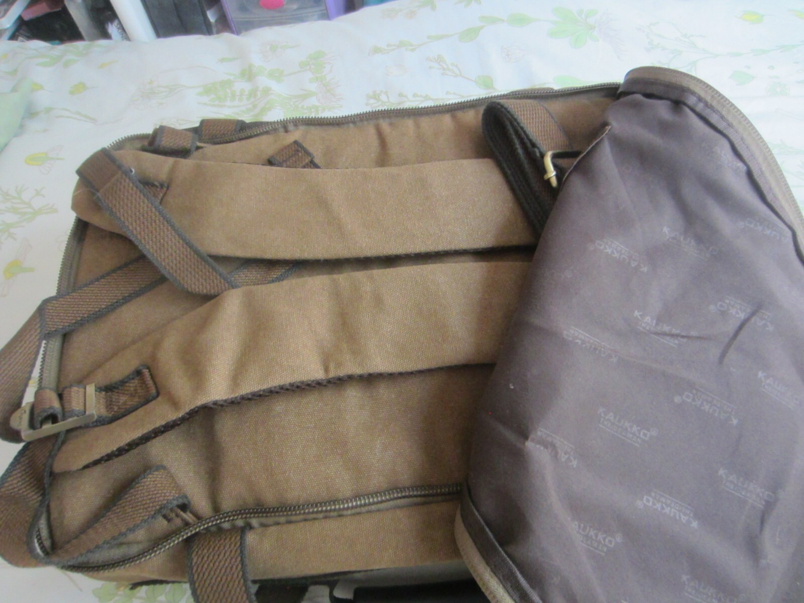 KAUKKO Huge 19″ Men’s Backpack Canvas Travel Bag Shoulder Bag Multi-Function