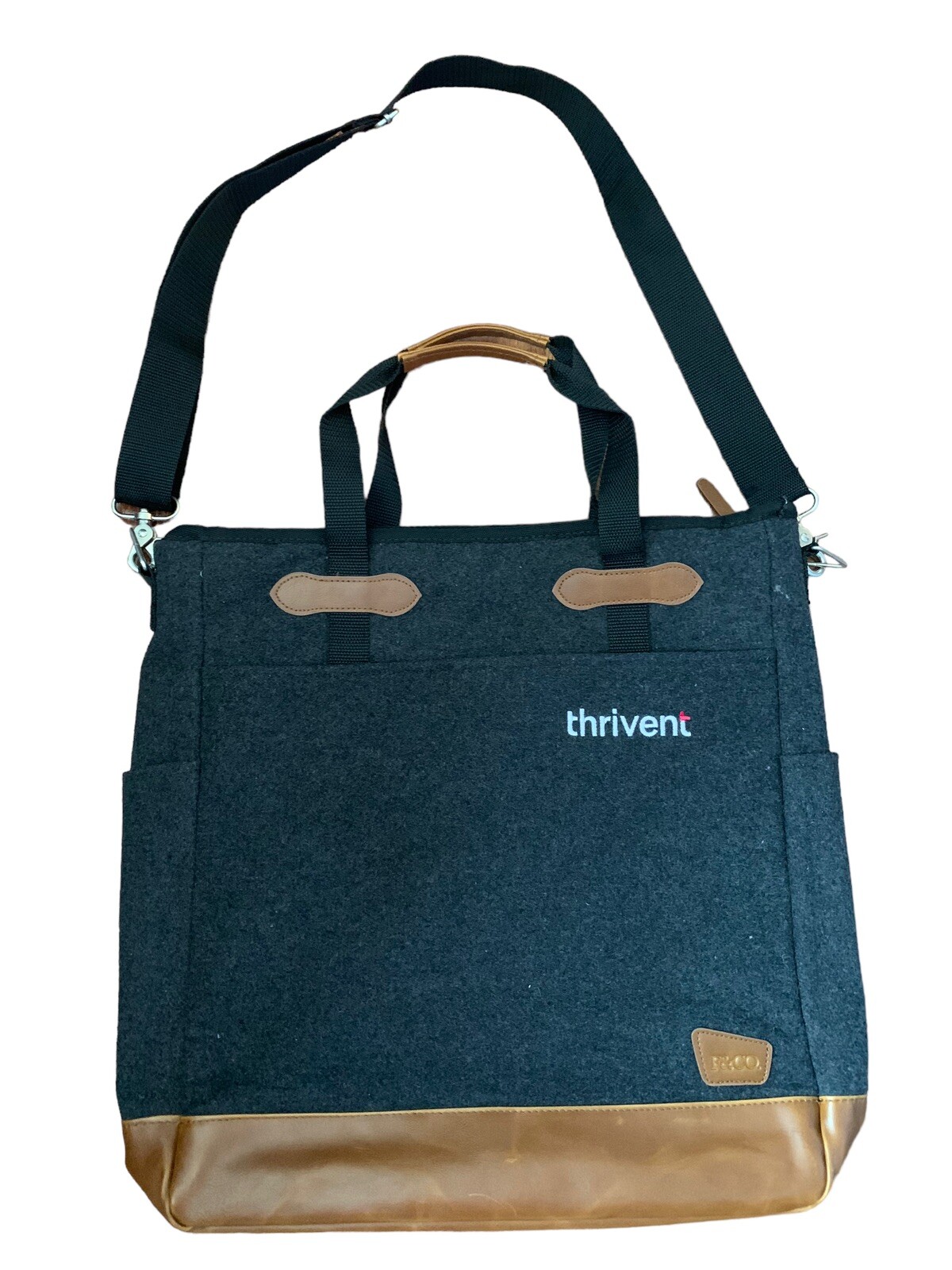 Field & Co Leeds Campster Wool 15″ Laptop Messenger Bag Thrivent Logo
