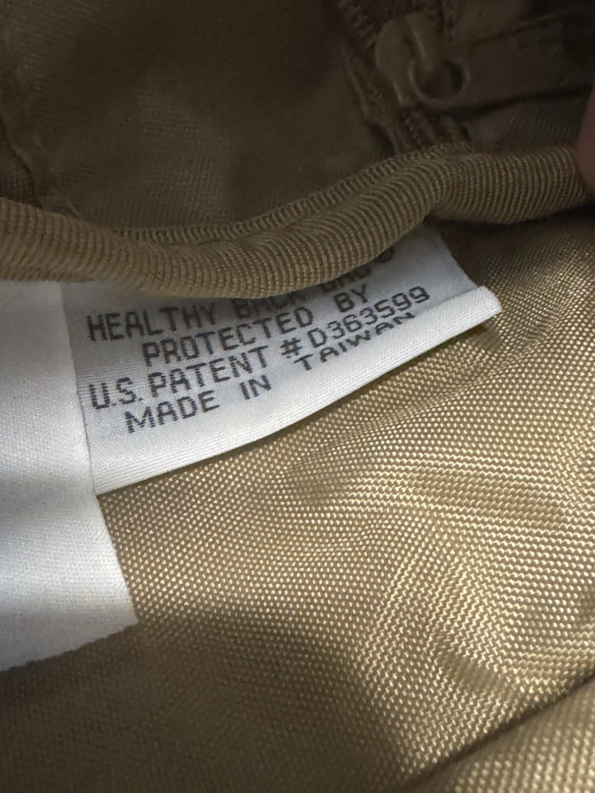 VTG Ameribag Healthy Back Bag Crossbody Sling Backpack Tan/Brown Nylon