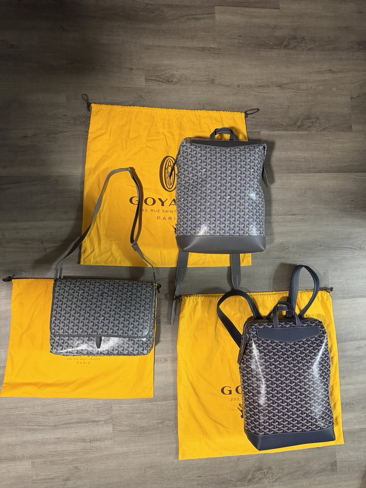 NEW Goyard Cisalpin Backpack NAVY Authentic RARE Men’s w/ Dust Bag & Cards