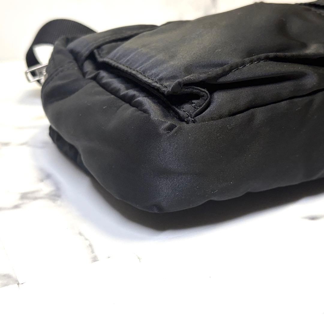 Authentic PORTER TANKER Shoulder Bag Compact Black Nylon Men’s Bag 25cmPorter