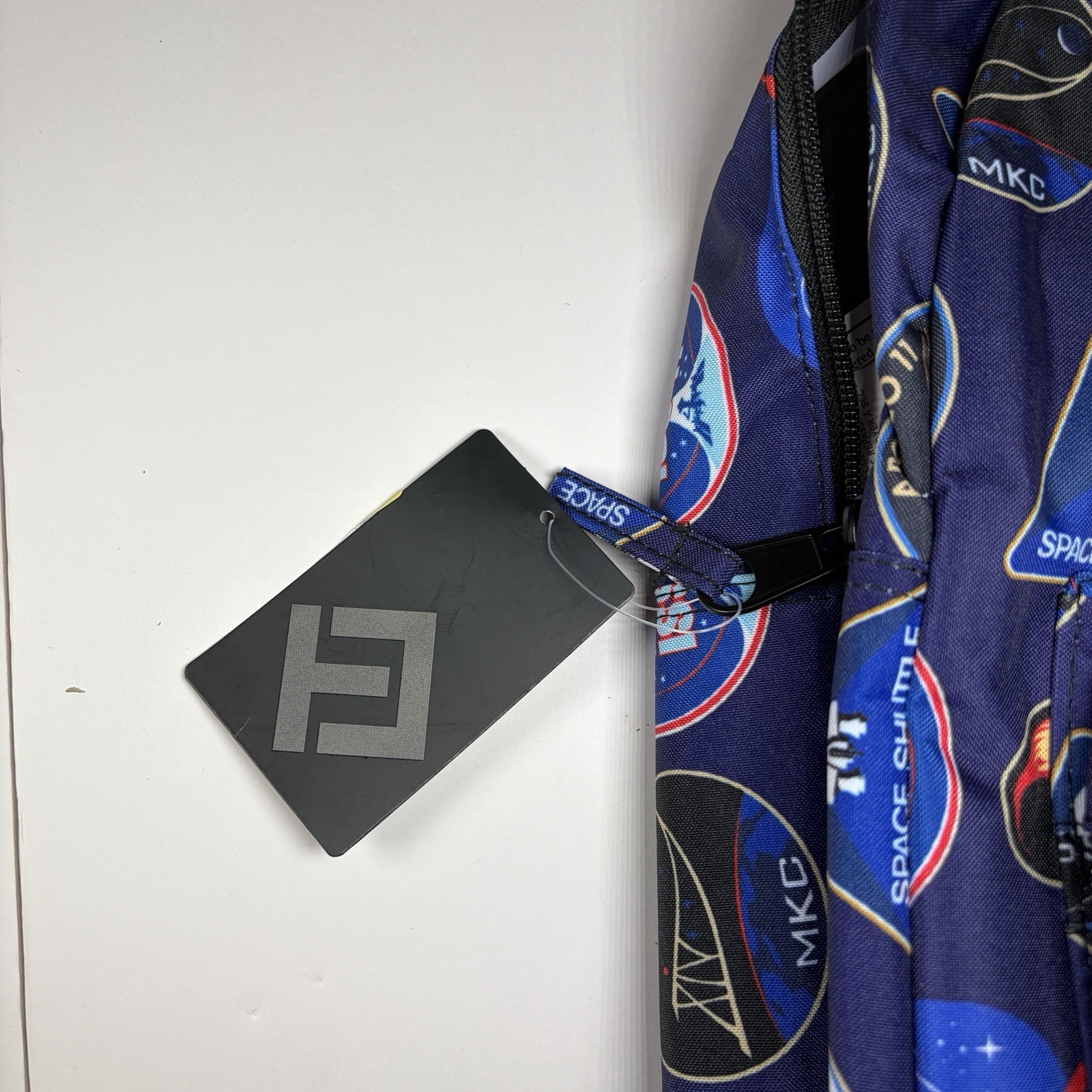 NASA Graphic Backpack Navy Blue All Over Print Space Mission Bookbag
