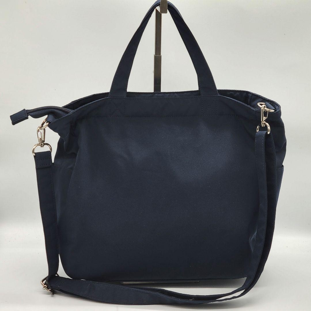 Polo Ralph Lauren 2-Way Handbag Shoulder Bag Nylon Navy W29cm H28cm D11cm Polo