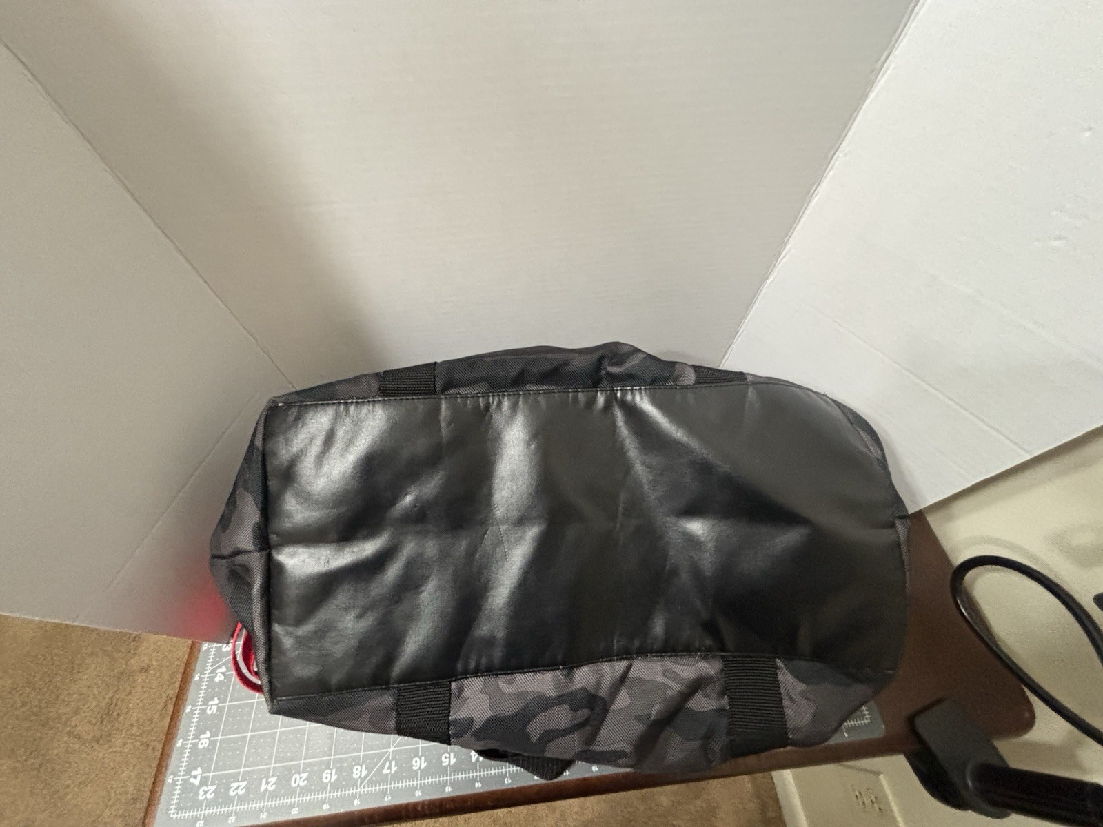 Polo Ralph Lauren Duffle Bag Black Gray Camo Red Pony Travel Gym Overnight Bag