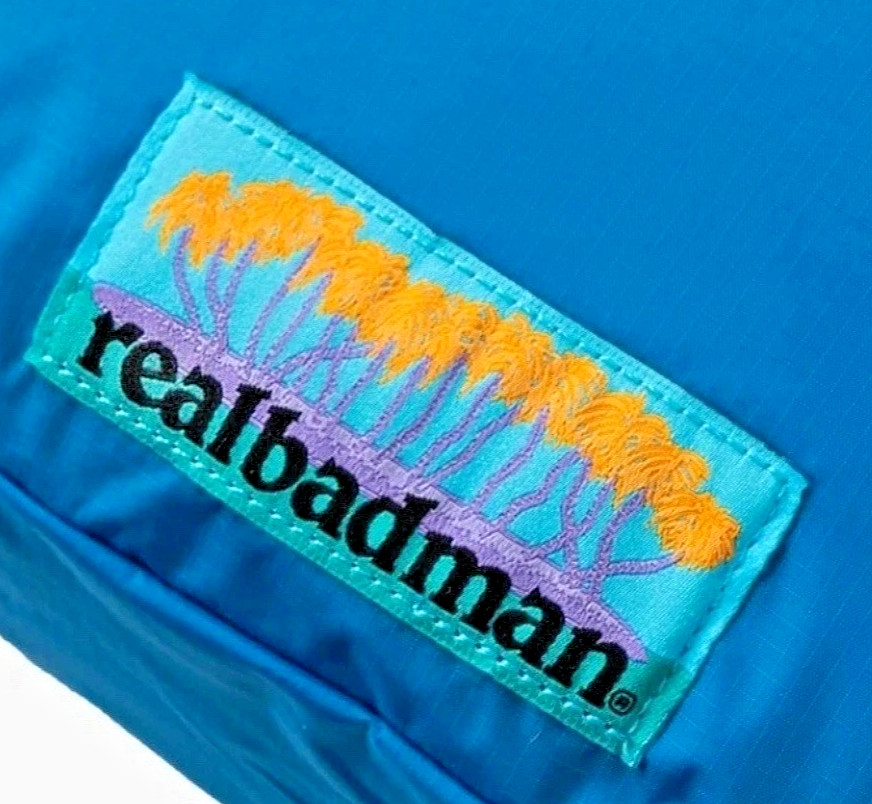 Real Bad Man Alohahaha Big Fanny Pack Blue One Size – NEW & FREE FAST SHIPPING