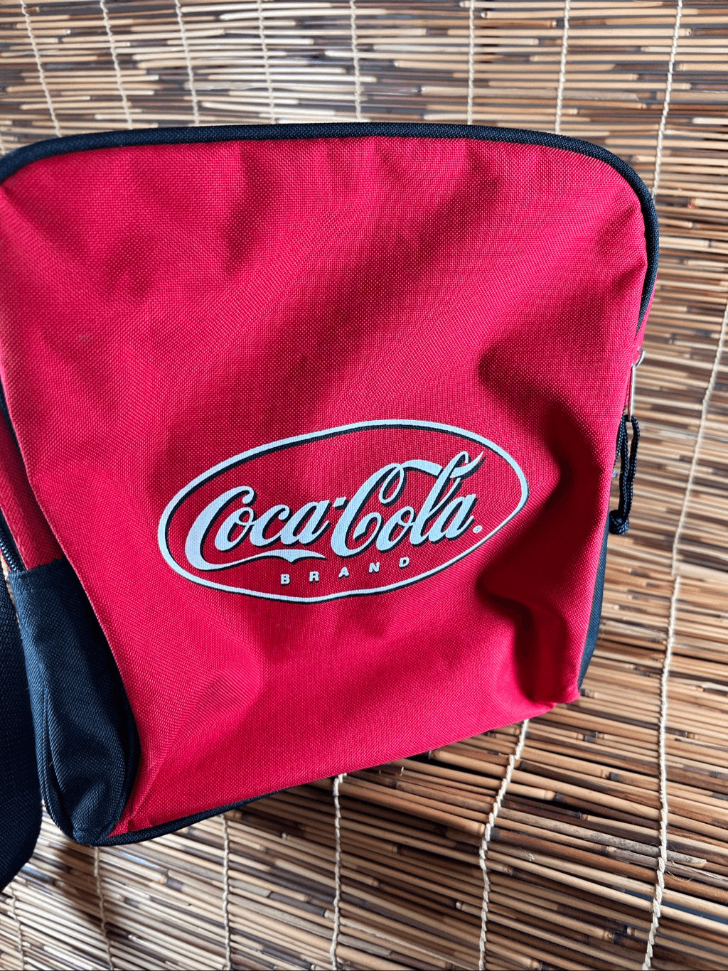Coca-Cola Duffle Bag Large with Strap Marks as shown