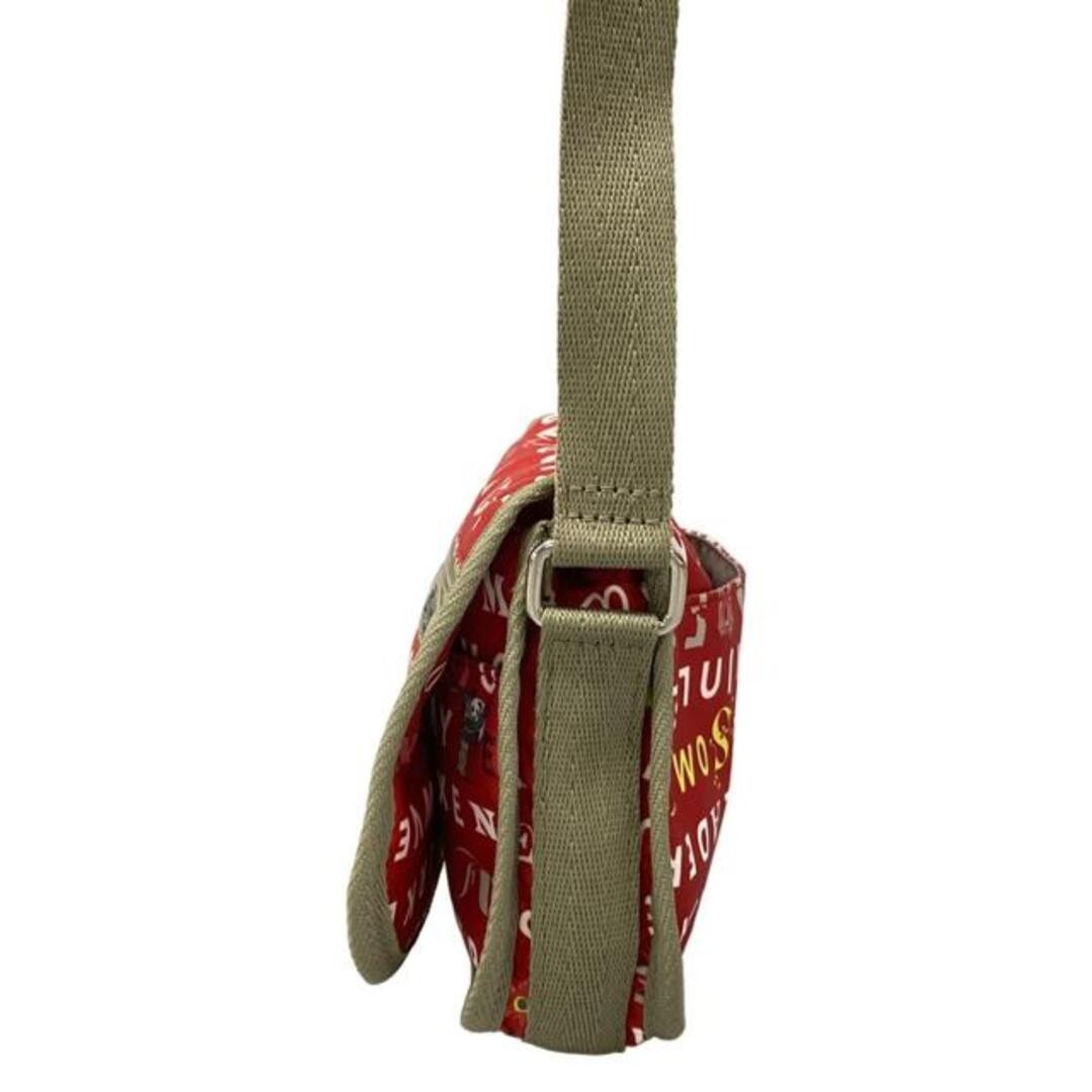 Lesportsac Shoulder Bag – Red Gray Beige Multi Flower / Mini