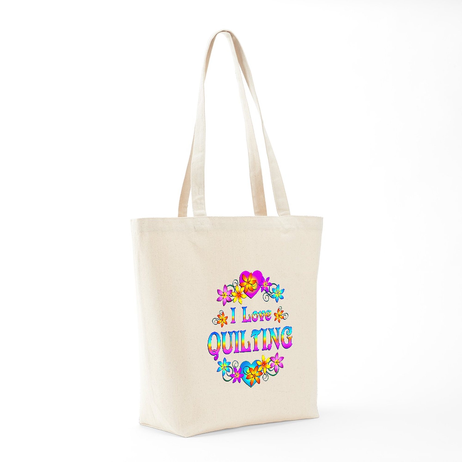 CafePress I Love Quilting Tote Bag (880820122)