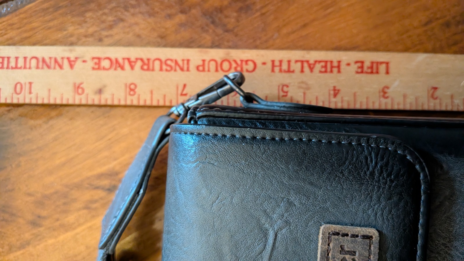 Wrangler Black Crossbody Bag, Zip & Snap Closure, Adjustable Strap, Pocket, Card