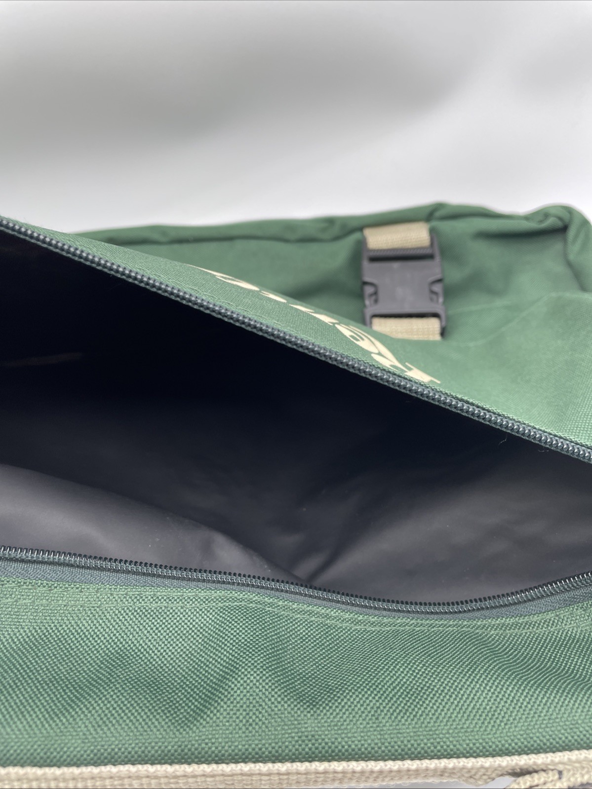 Leed’s North West Shoulder Bag Messenger Portfolio Green Canvas Remington Logo