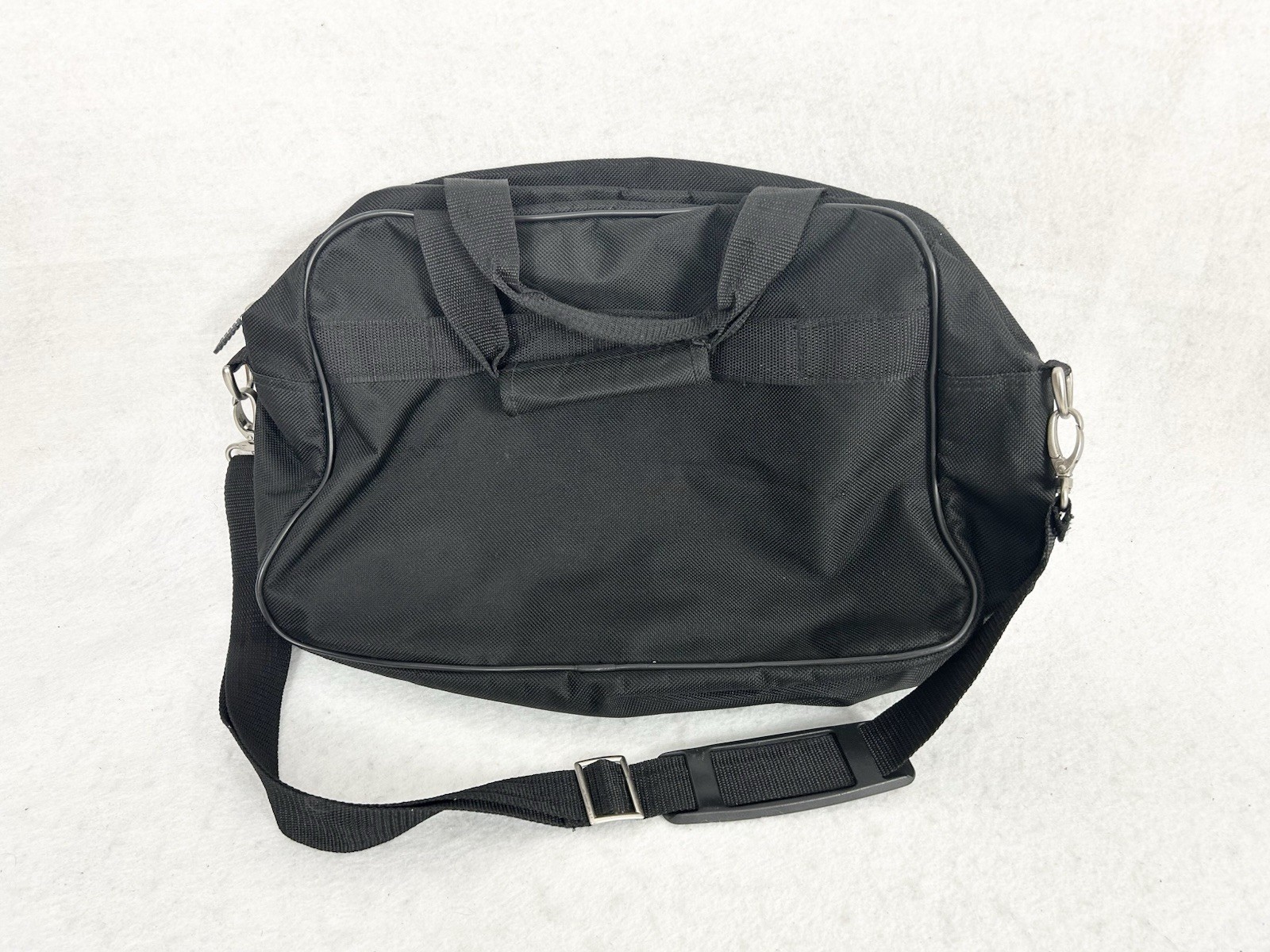 Jeep Authentic Messenger Bag Black Laptop Shoulder Carry Bag Satchel Zip