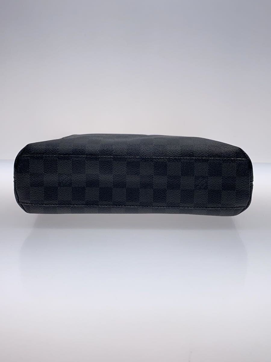 LOUIS VUITTON Shoulder Bag 1 Mixed MM Damier Graphite PVC BLK Used