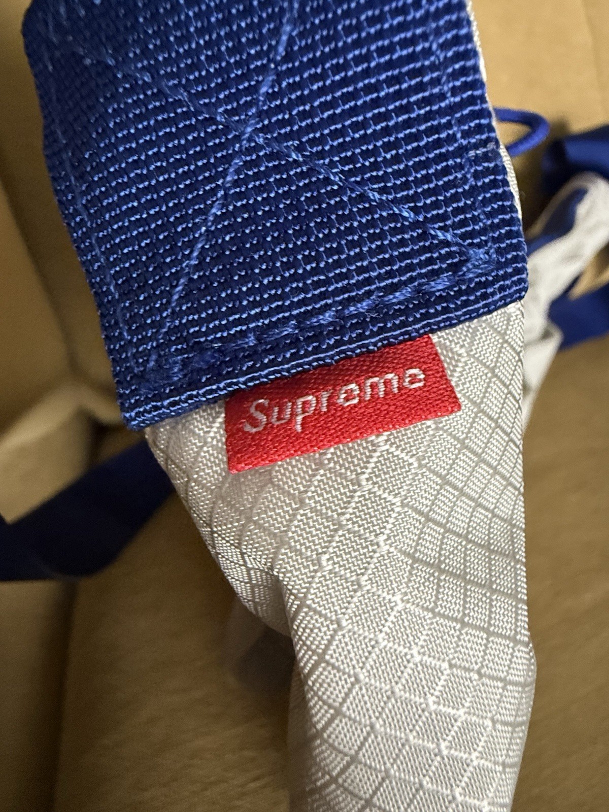 Supreme Silver And Blue SS 22 Messenger Bag Brand New Crossbody Shoulder