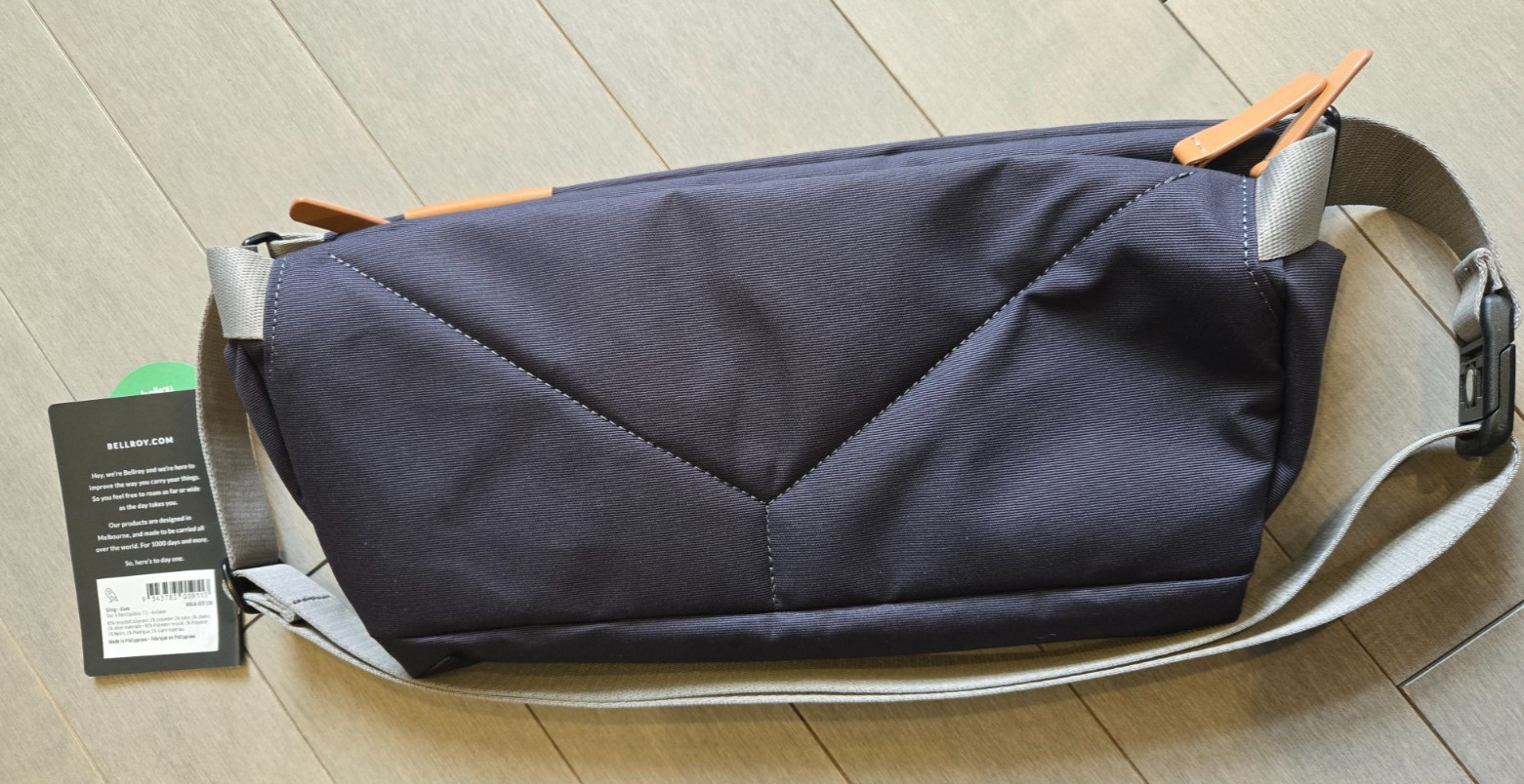 ***NWT*** Bellroy Sling Bag Crossbody 7L – Slate/Black Color