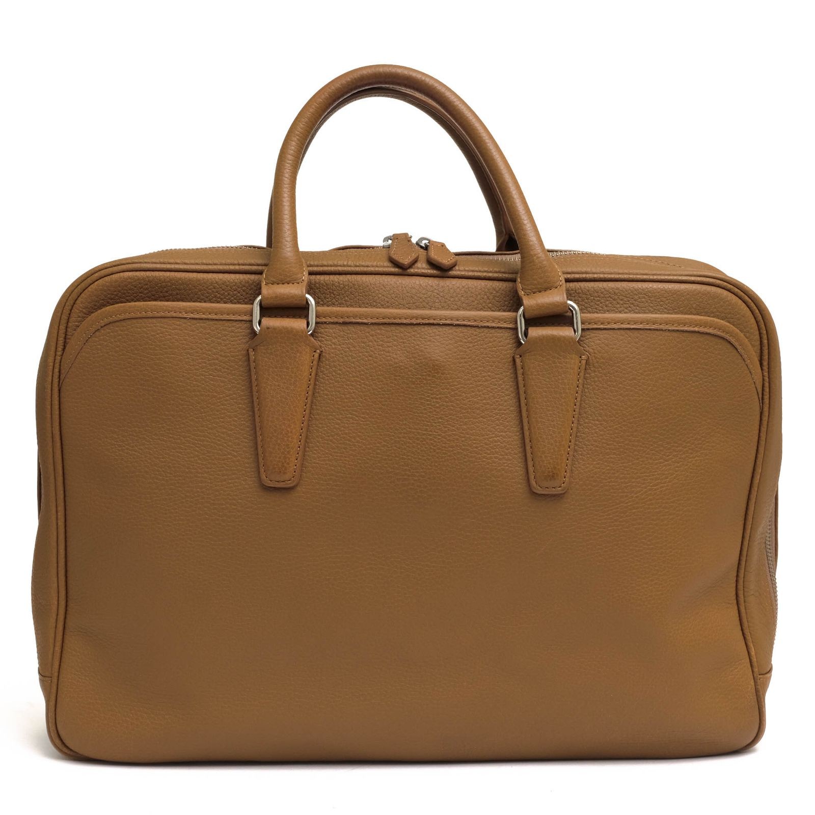 United Arrows Leather Business Briefcase 42cm Brown 2WAY Pre-owned