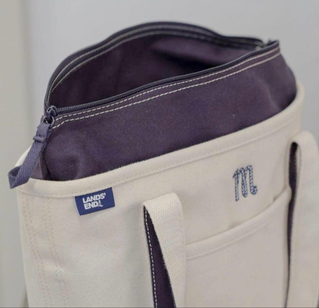 Lands’ End Medium Zip Tote Bag – 42x34x16 cm – Pre-Owned