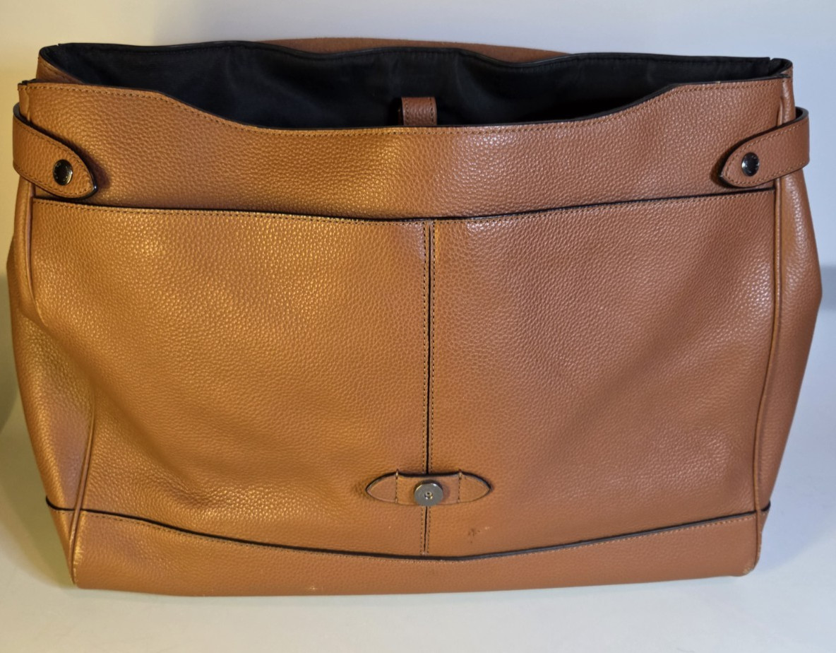 Coach Hudson F36810 Saddle Pebbled Leather Messenger Bag [Missing Buckle]