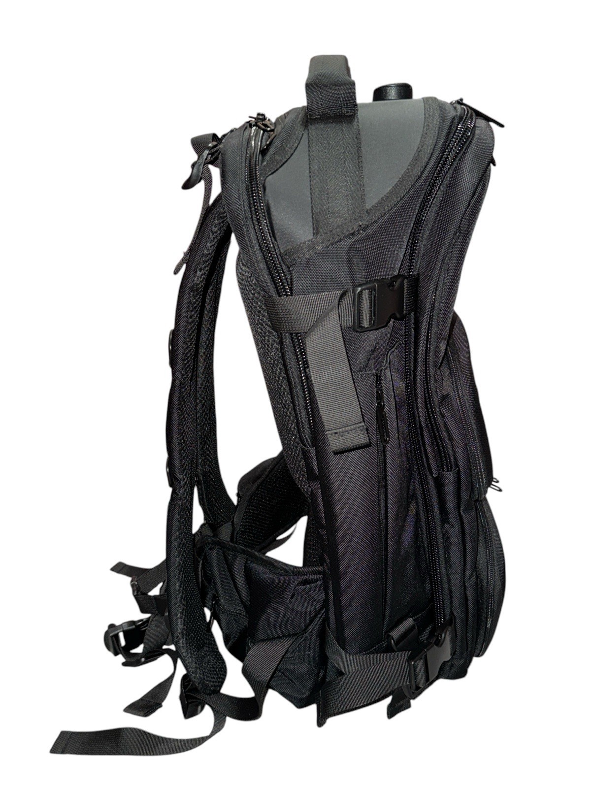 OONO Backpack V2 20L-35L Black Travel-Gym-Work-Outdoors Bag 20+ Compartments NEW