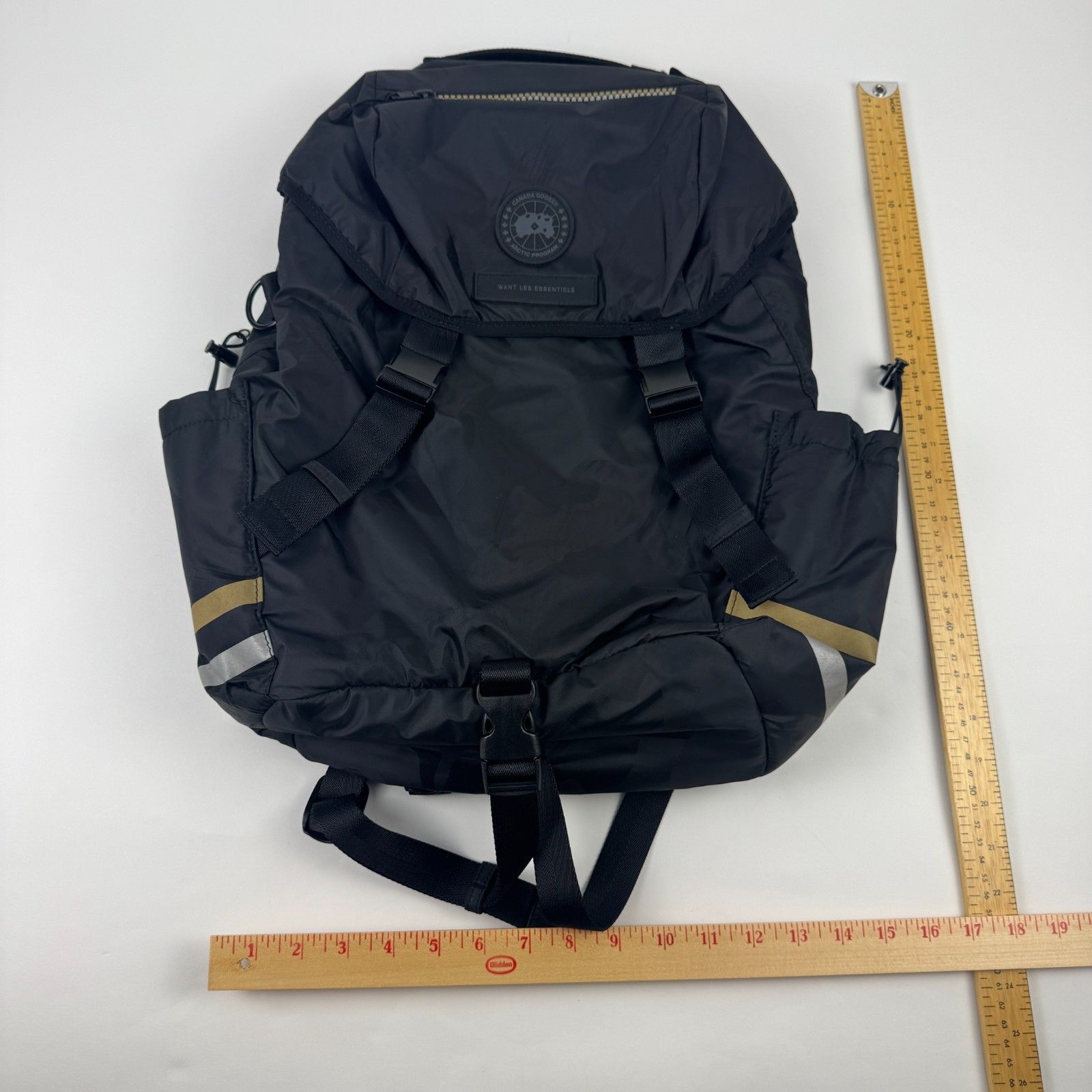 Authentic Canada Goose x Want Les Essentials E90 Black Backpack Rare Italy