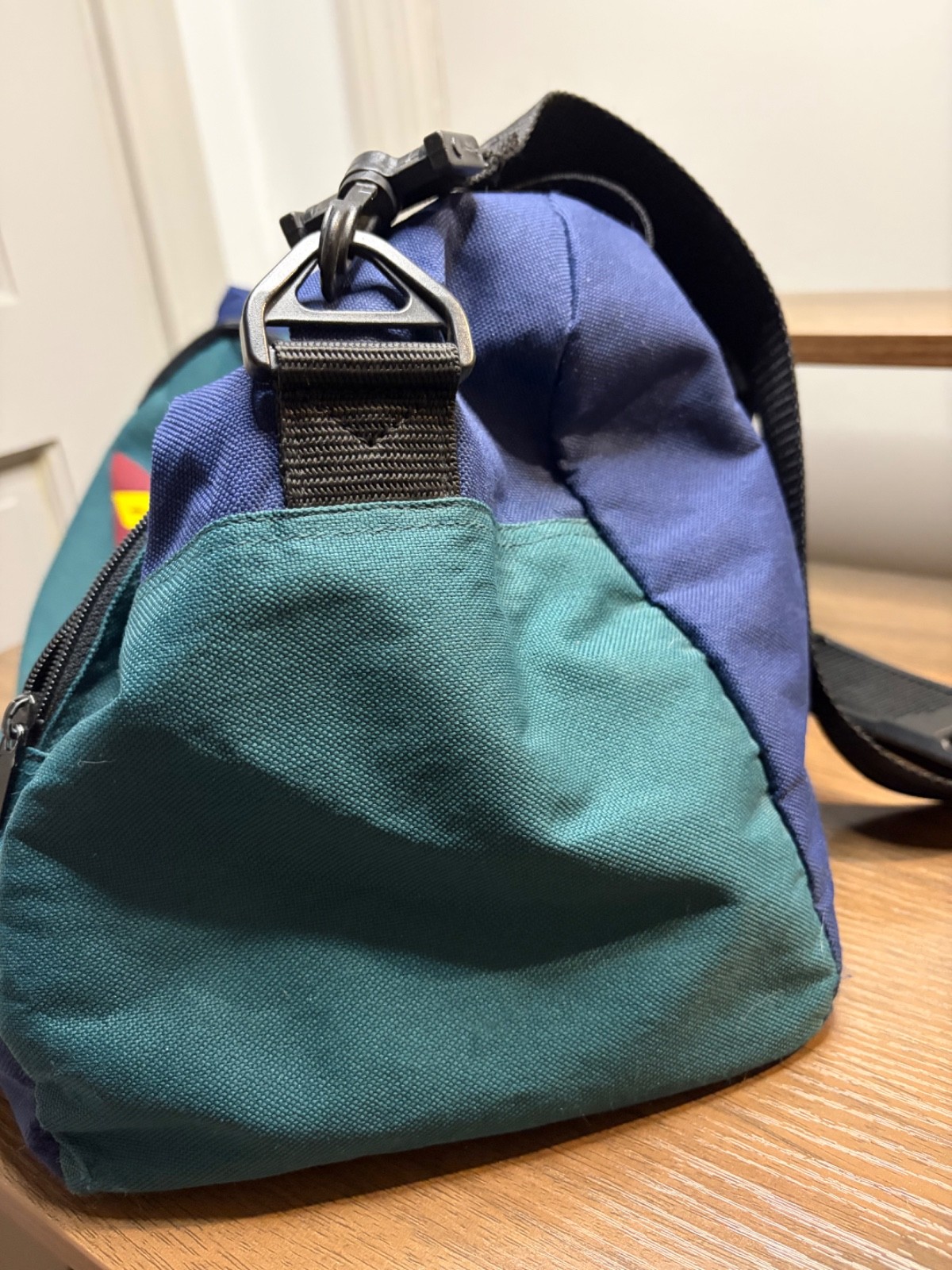 VTG Bugle Boy Logo Duffle Bag Multicolor Colorful 90s Gym Travel Great Condition