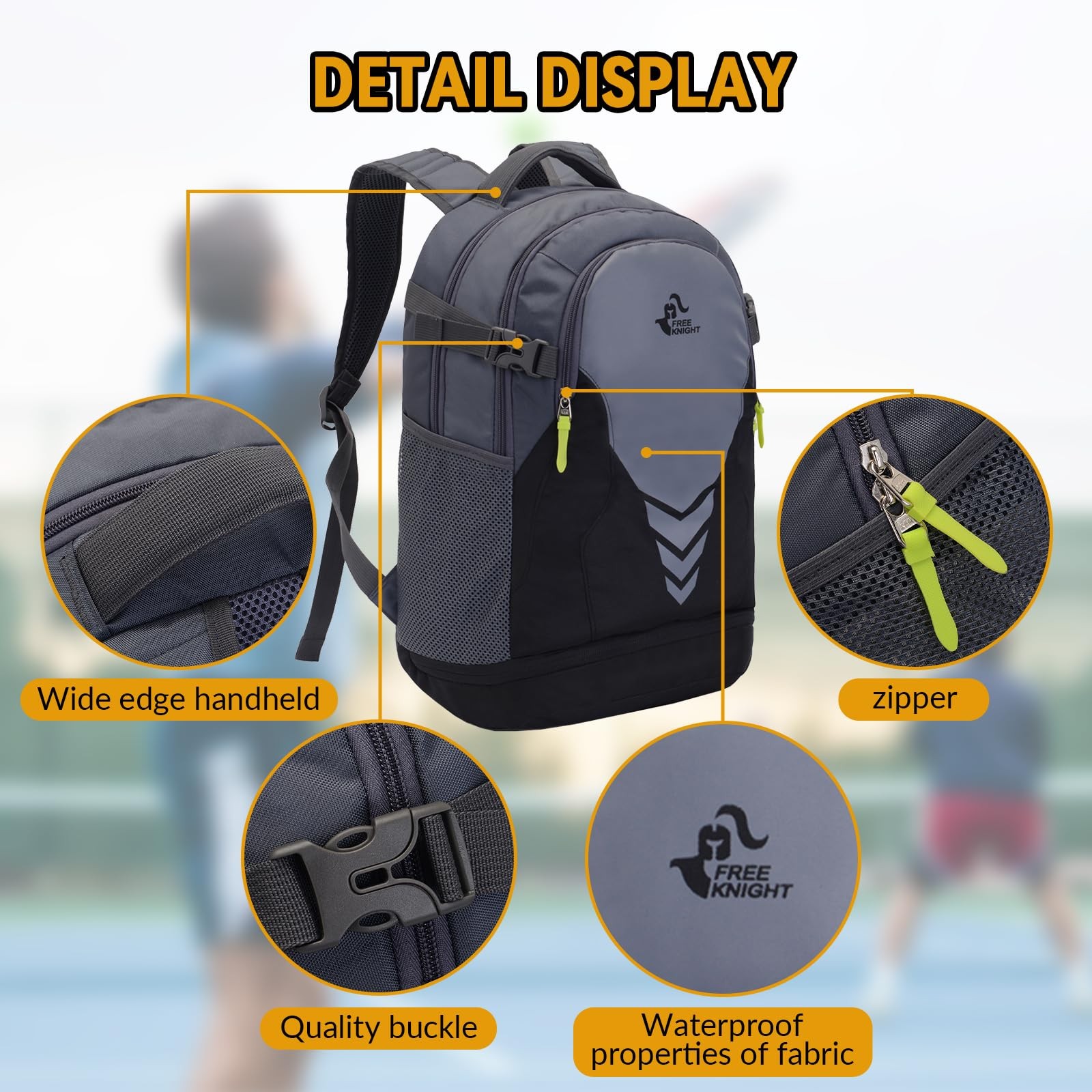 35L Basketball Backpack, Large Sports Bag with Separate Ball compartment, for…