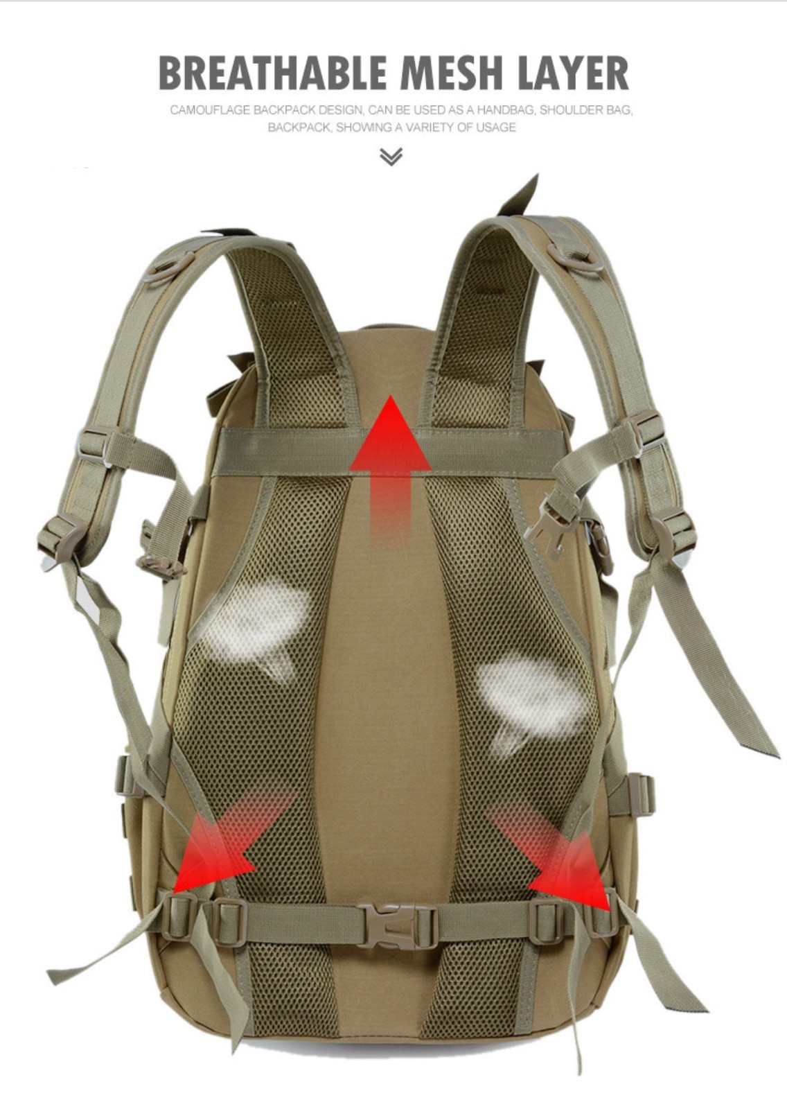 Camping Hiking Military Backpack Men Outdoor Travel Bags Climbing Sport Bag