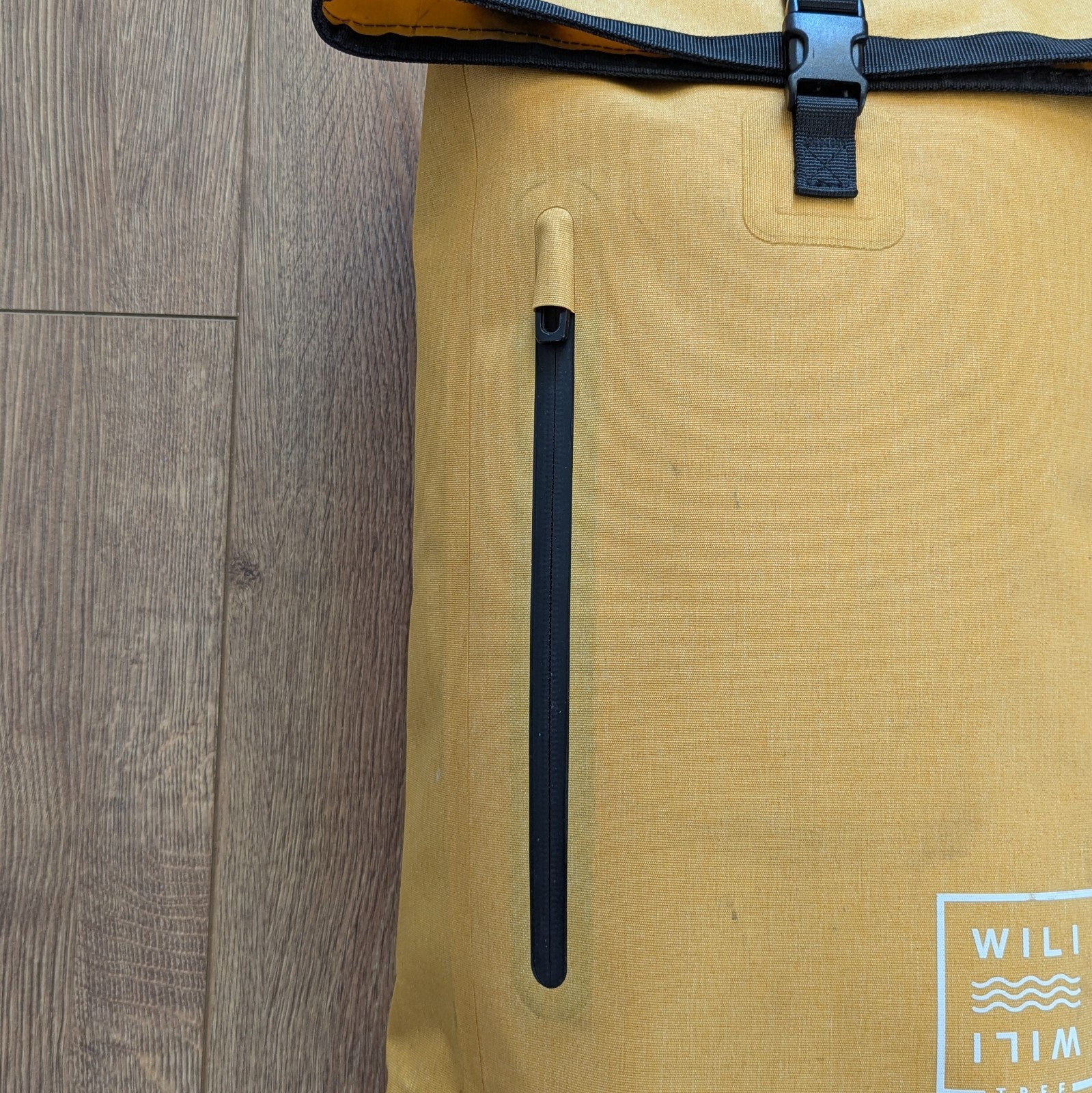 Wili Wili Tree Roll Top Backpack Light Sunset Yellow 20L 100% Recycled Pet