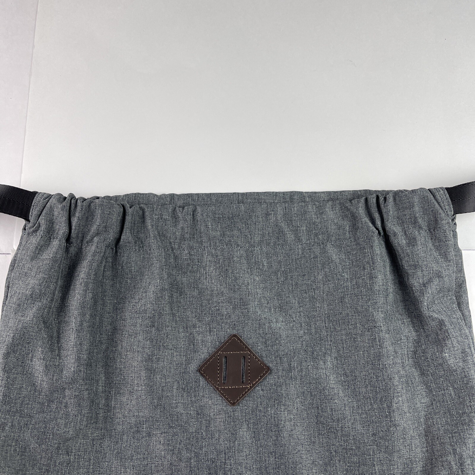KAUKKO Water-proof Gray Nylon Drawstring Backpack Swimming Gym Yoga Sports Bag