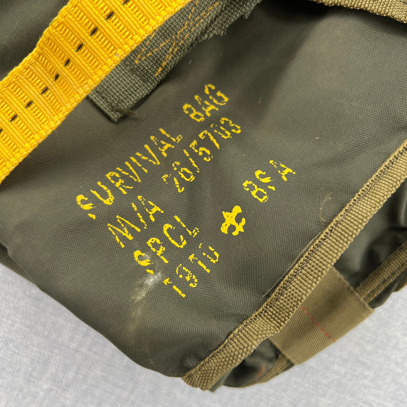 Vintage Boy Scouts of America Survival Bag Backpack Olive Green Utility Camping