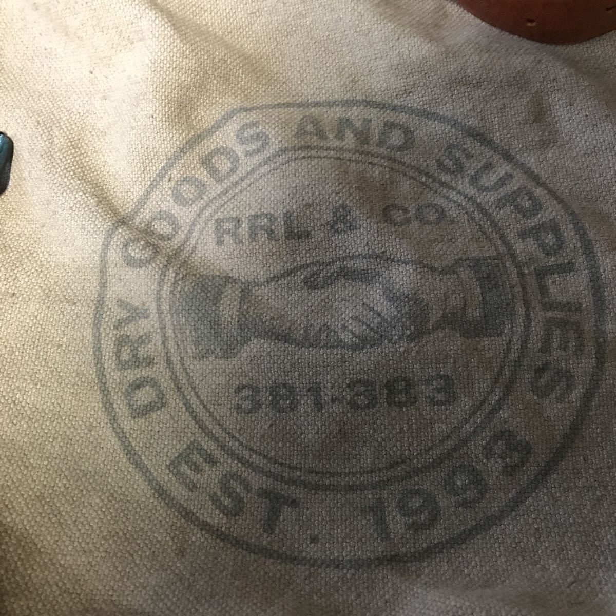 Used RRL Shoulder Messenger Bag H 50cm W 48cm D 9cm Size Very Rare Item