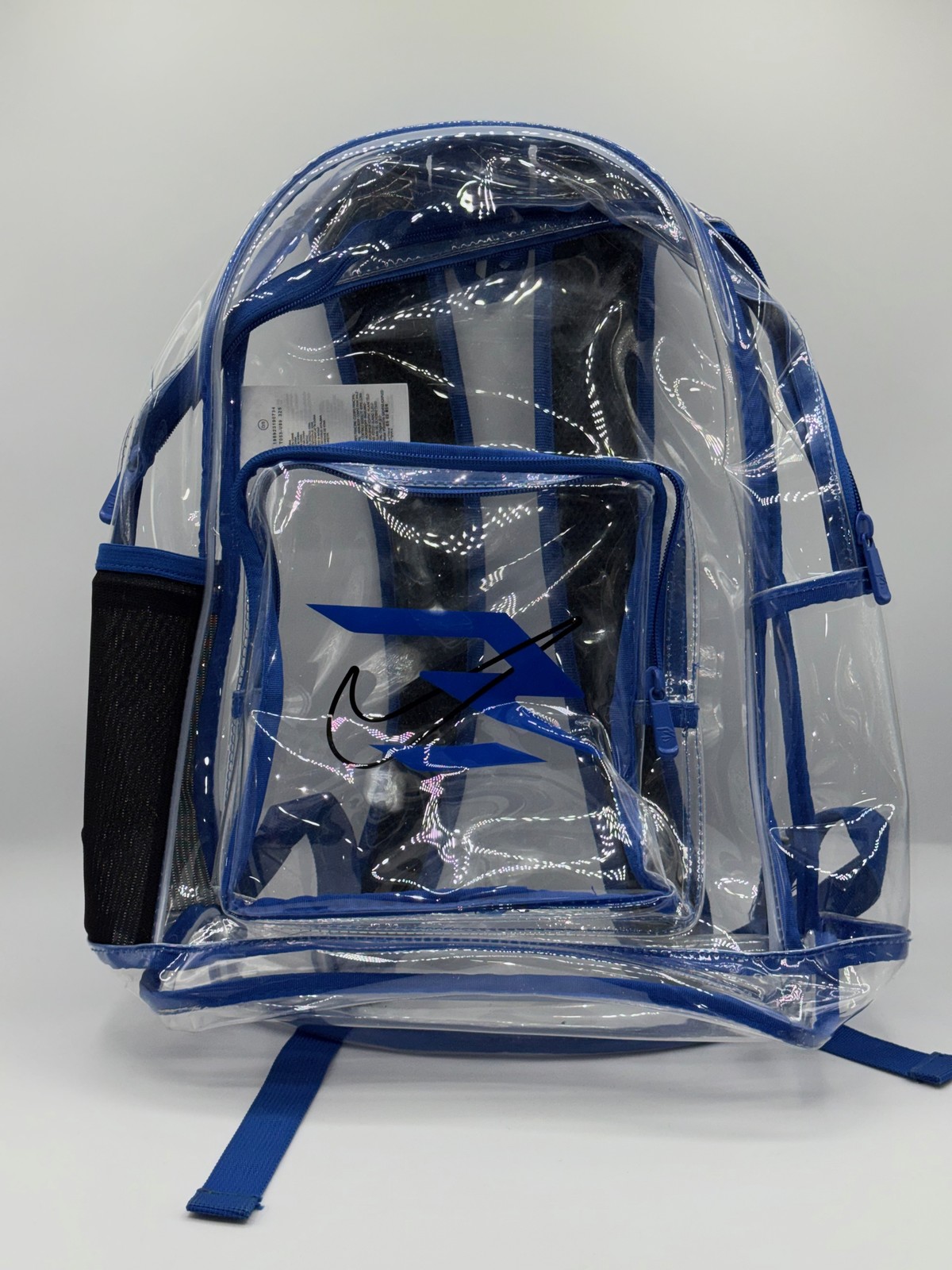 Nike Kids Clear Backpack Clear/Blue