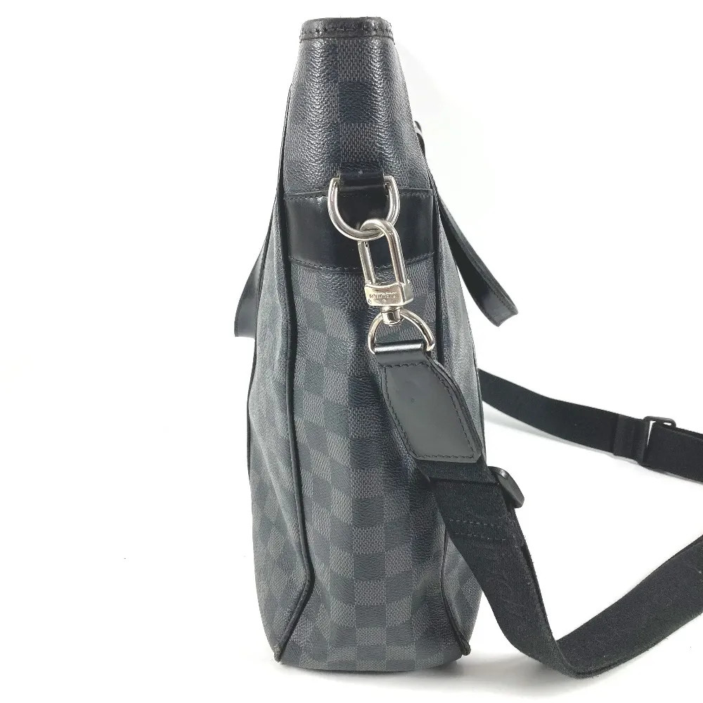 Louis Vuitton Damier Graphite Tadao 2WAY Tote Shoulder Bag N51192 Black w/Strap