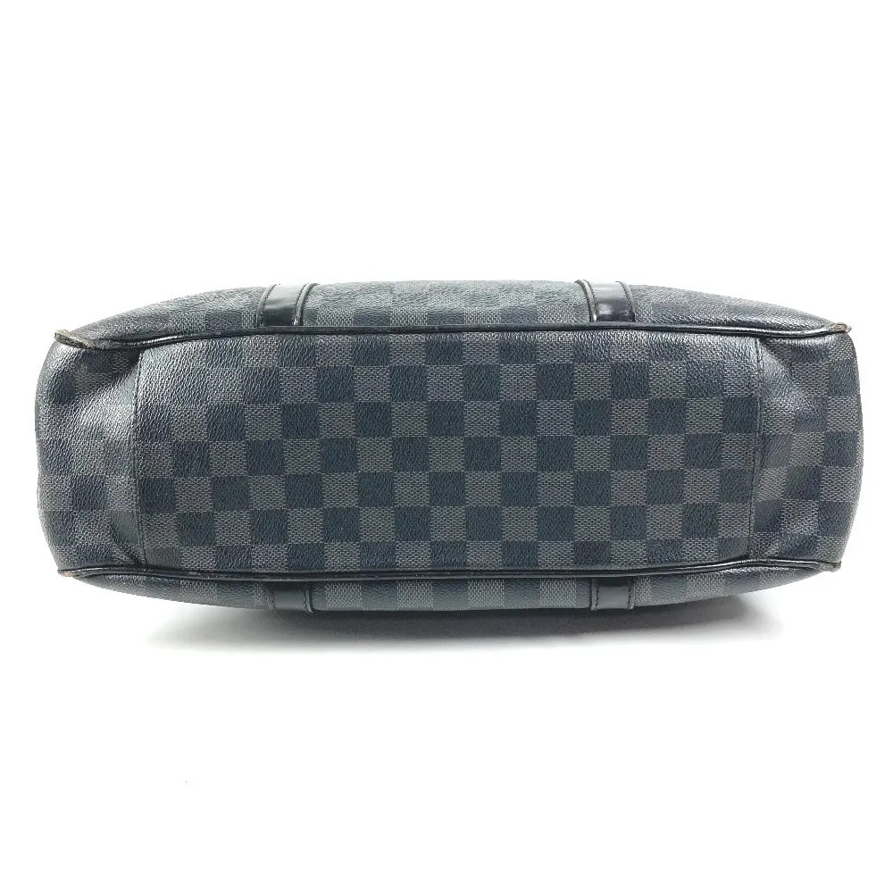 Louis Vuitton Damier Graphite Tadao 2WAY Tote Shoulder Bag N51192 Black w/Strap